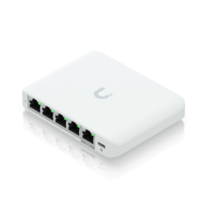 USW-FLEX-MINI2 UBIQUITI 5-2.5Gbps in-PoE-af Switch-L2 interior inc-5V-USB-C req-UniFi