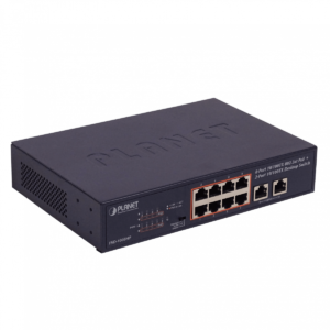 FSD-1008HP PLANET 10-100(8-PoE+af/at) 120W-tot Switch no-Admin Rack-10p Rack-19p