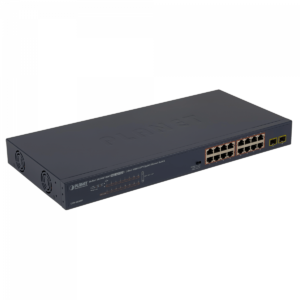 GSW-1820HP PLANET 16-1000-PoE48+af/at 240W-total 2-SFP Switch no-Admin Rack V2