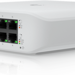 USW-LITE-16-POE UBIQUITI Switch Desktop 45W-tot 16-1000-8-PoE+48af/52at req-UniFi